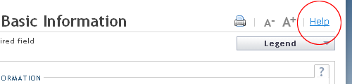Page Level Help
