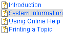 Highlighted topic name